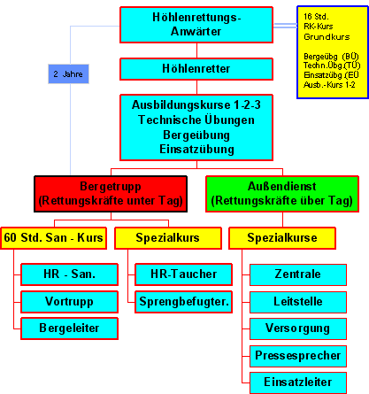 Organigramm Ausbildung